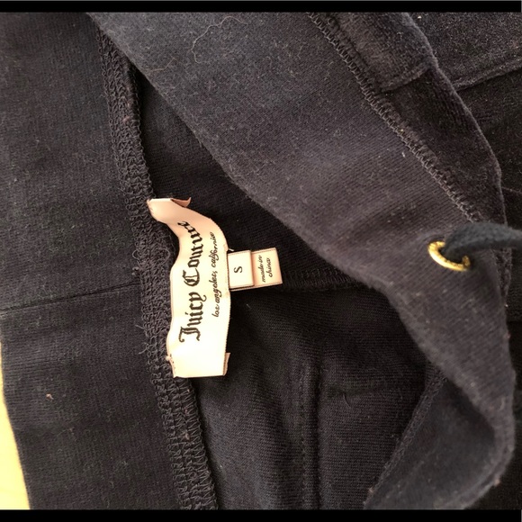 Blue Juicy Couture Bootcut Velvet Track Pants - Picture 3 of 4